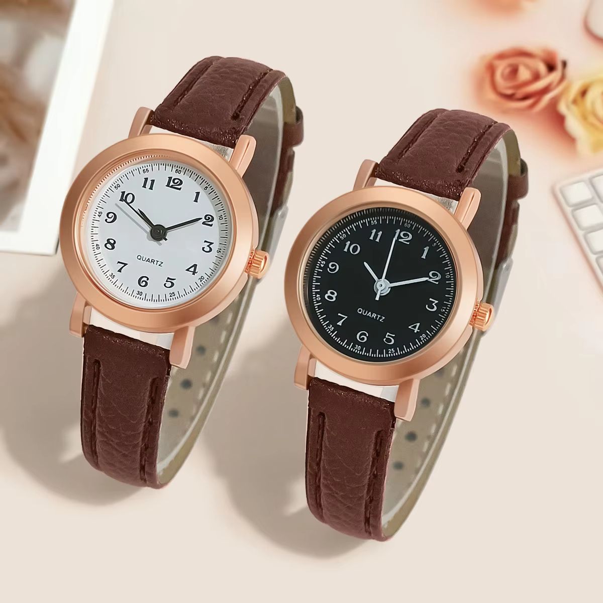 Fashion Simple Small Dial Women Watches Ladies Leather Band Women's Business Quartz Wristwatches Girls Clock