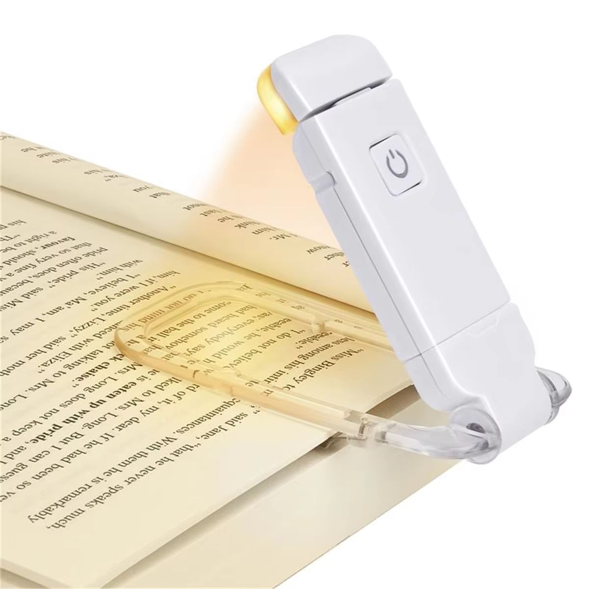 LED USB Rechargeable Book Light Eye Protection Adjustable Brightness Portable Clip On Reading Lamp for Night Reading in Bed