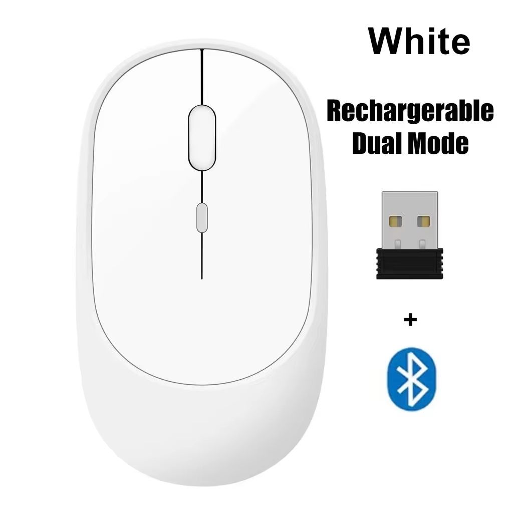 Wireless Mouse Bluetooth 2.4G Portable Silent Ergonomic Mice Gaming Mouse For Laptop iPad Tablet Notebook Mobile Phone Office