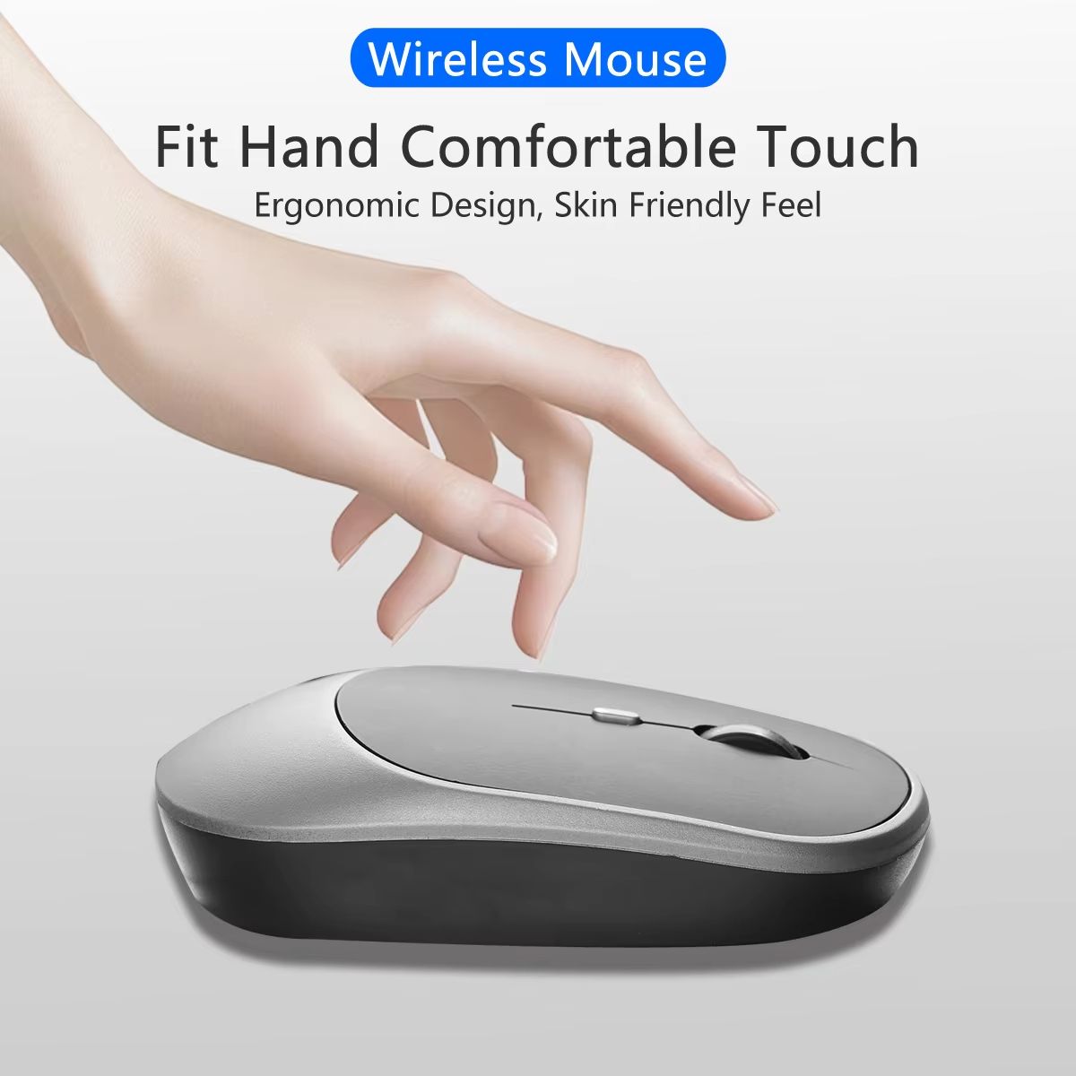 Wireless Mouse Bluetooth 2.4G Portable Silent Ergonomic Mice Gaming Mouse For Laptop iPad Tablet Notebook Mobile Phone Office