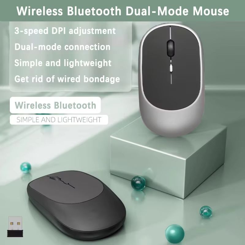 Wireless Mouse Bluetooth 2.4G Portable Silent Ergonomic Mice Gaming Mouse For Laptop iPad Tablet Notebook Mobile Phone Office