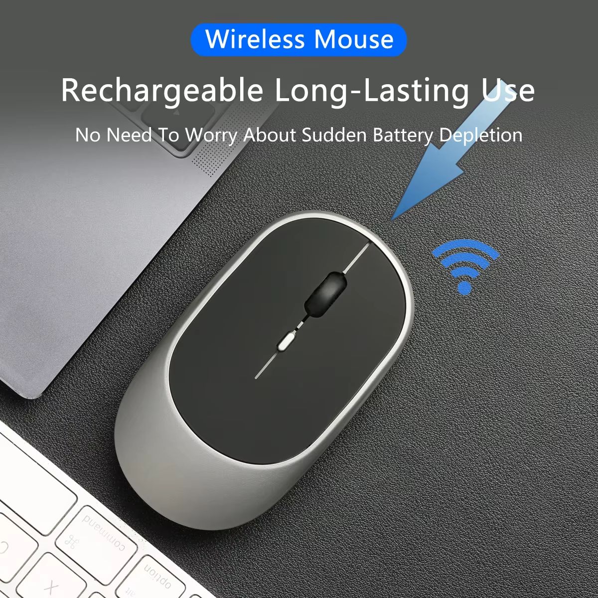 Wireless Mouse Bluetooth 2.4G Portable Silent Ergonomic Mice Gaming Mouse For Laptop iPad Tablet Notebook Mobile Phone Office