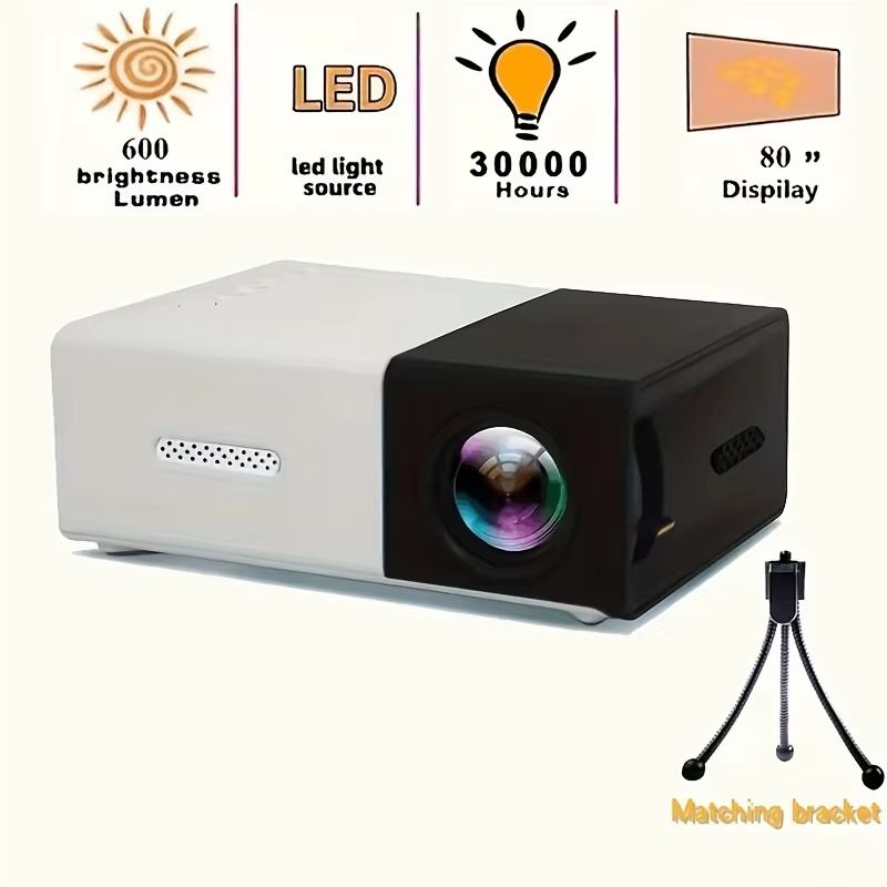 A projector that supports high-definition projection, suitable for YG300 home theaters, conference rooms, and meetings. It does