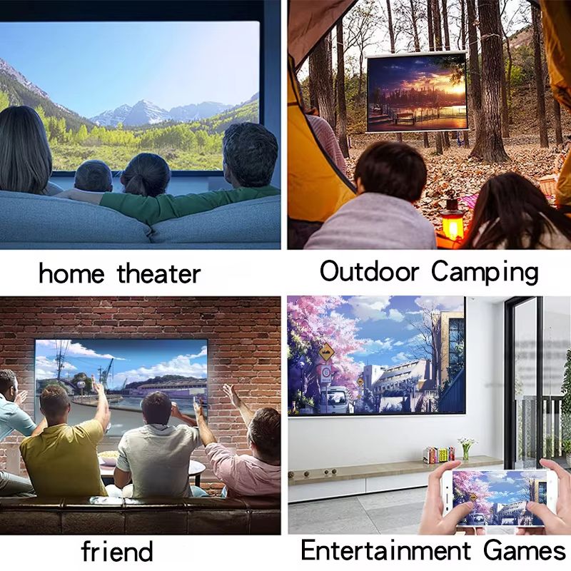 A projector that supports high-definition projection, suitable for YG300 home theaters, conference rooms, and meetings. It does