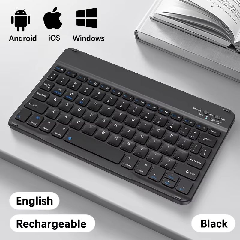 Wireless Bluetooth-compatible Keyboard For Android iOS Tablet Ultra-Thin 78 Keys Rechargeable Portable Compact Design for iPad