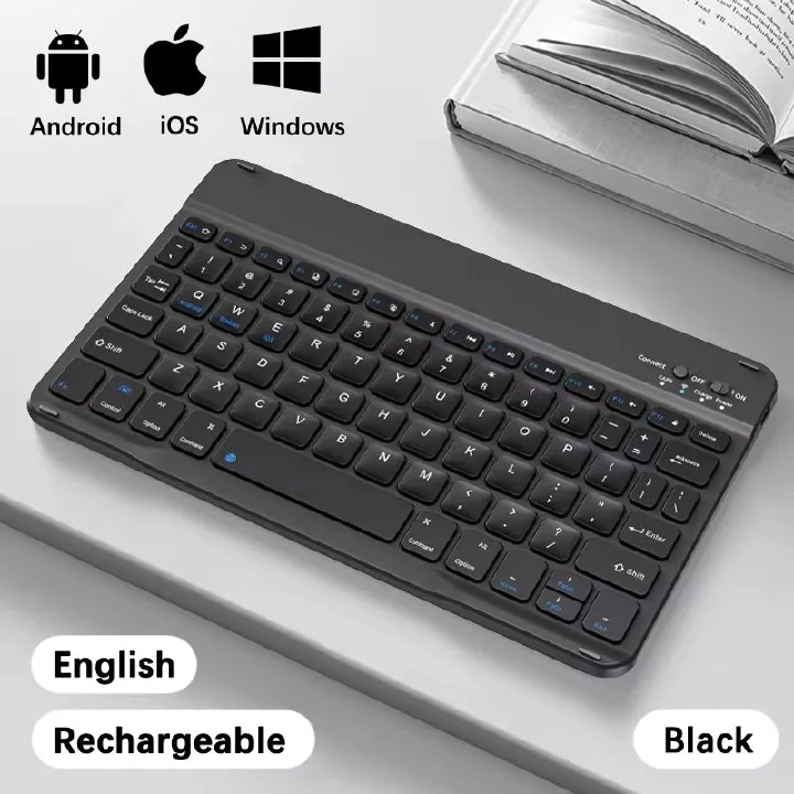 Wireless Bluetooth-compatible Keyboard For Android iOS Tablet Ultra-Thin 78 Keys Rechargeable Portable Compact Design for iPad