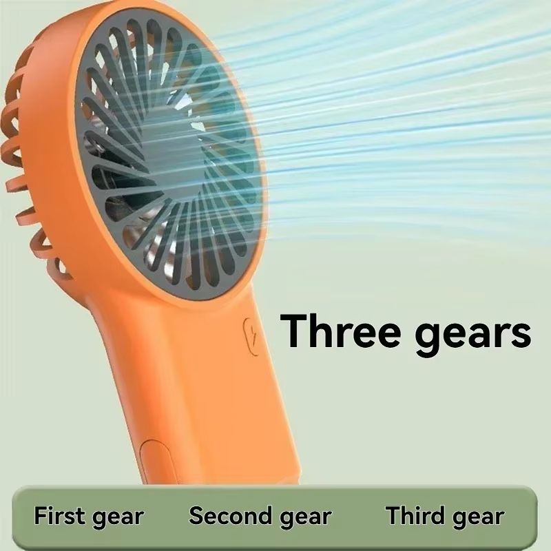 Handheld Small Fan Mini Portable Hook USB Charging Desktop Office Student Summer Heat Relief Silent Handheld Fan