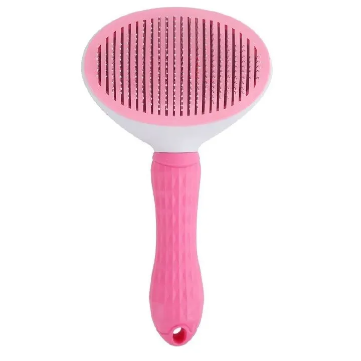 Dog Brush Cat Comb Pet Self Cleaning Hair Remover Brush For Dogs Cats Puppy Kitten Grooming Tools Dog Dematting Comb