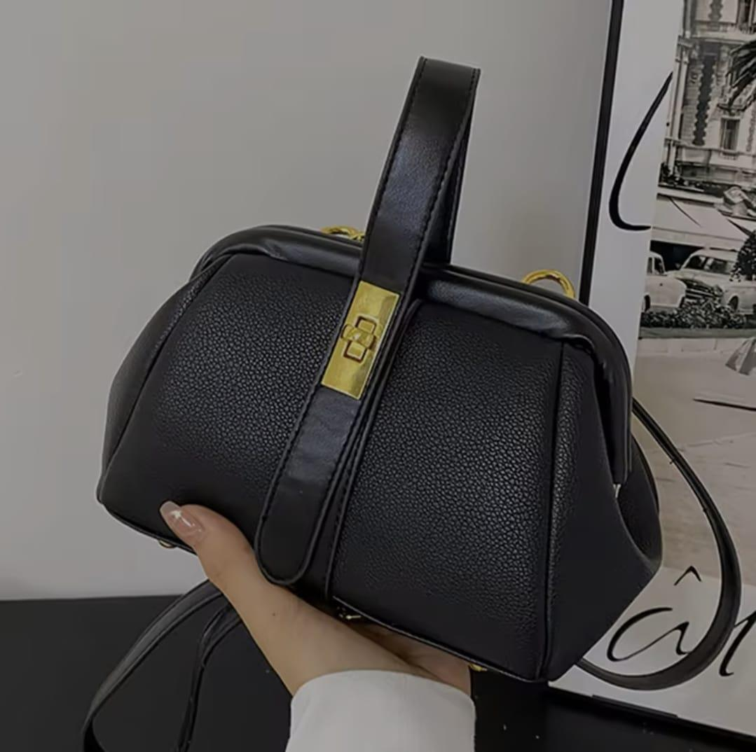 Vintage Wasini sling Bag. Available in colors Black and Beige. Fashionable, Elegant and Classy