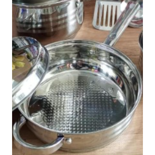 15pcs Signature Stainless Cookware set.  Premium Quality Induction Base Stainless steel Cookware Set With Glass Lids