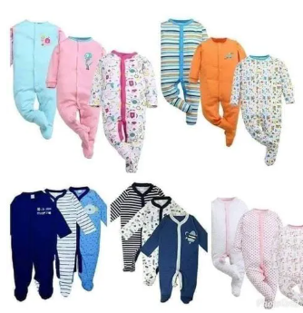 Fashion 3 Pcs Set Baby Rompers – High Quality Cotton Newborn Bodysuits, Assorted Colors for Boys & Girls, Comfortable Soft Jumpsuit Outfit for Infants 0–12 Months, Durable & Stylish.