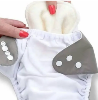 3PCS Unisex Washable Cloth Diapers + 9PCS Cotton Inserts – Eco-Friendly Reusable Baby Nappies, Adjustable & Leak-Proof Diapering Set for Boys & Girls, Soft, Absorbent & Durable