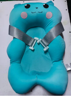 Baby Bath Cushion Cartoon Newborn Bathtub Mat – Non-Slip, Quick Dry Floating Baby Bath Pad Pillow Seat, Adjustable Infant Bath Support Cushion for Safe & Comfortable Bathing