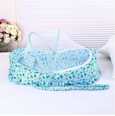 Fashion Portable & Foldable Baby Bassinet / Sleeping Nest / Cot with Mosquito Net – Lightweight Travel Baby Bed, Breathable Mattress, Newborn Sleeping Cradle for Boys & Girls