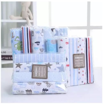 8Pack Baby Flannels Pure Cotton Receiving Blankets + FREE 6Pk Mittens | Soft Newborn Shawls, Multi-Purpose Baby Wraps, Breathable & Gentle Blankets for Infants & Toddlers