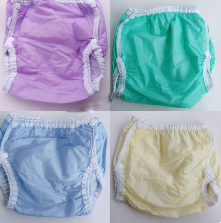 4PCs Washable Waterproof Nylon Urine Baby Pants | Reusable Leak-Proof Training Pants for Infants & Toddlers | Breathable, Durable & Eco-Friendly Baby Diaper Alternative