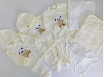 8pcs Unisex Newborn Receiving Set / Baby Gift Set | Soft Cotton Baby Essentials with Clothes, Caps, Mittens & Blanket | Perfect Newborn Outfit & Baby Shower Gift for Boys & Girls