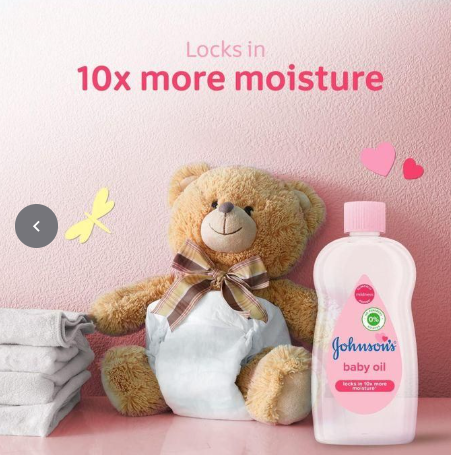 Johnson’s Baby Moisturising Baby Oil – Hypoallergenic, PH-Balanced Massage & Moisturizer for Dry Skin | Gentle Hydration for Delicate Baby Skin & Soften Hands – Dermatologist Tested