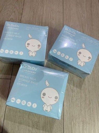 Dudu Dr. Dudu Breast Milk Storage Bags – 30pcs | BPA-Free, Leak-Proof, Pre-Sterilized Double-Zip Breastmilk Freezer Bags for Safe Breast Milk Storage & Feeding Convenience