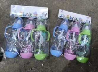 3PCS Baby Feeding Set – Water/Milk Bottles + 3 Baby Spoons + 3 Nappy Holders | BPA-Free, Safe & Durable Feeding Essentials for Newborns, Infants & Toddlers – Perfect Gift Set