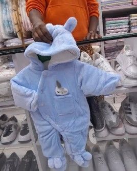 CLEARANCE OFFER! Fashion Newborn Warm Baby Romper (Heavy) | Unisex Winter Jumpsuit | Soft Fleece Infant Outfit | Blue, Pink, White, Grey & Floral Colors | Cozy Baby Wear