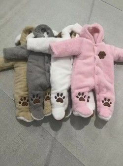 CLEARANCE OFFER! Fashion Newborn Warm Baby Romper (Heavy) | Unisex Winter Jumpsuit | Soft Fleece Infant Outfit | Blue, Pink, White, Grey & Floral Colors | Cozy Baby Wear