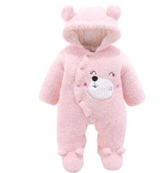 CLEARANCE OFFER! Fashion Newborn Warm Baby Romper (Heavy) | Unisex Winter Jumpsuit | Soft Fleece Infant Outfit | Blue, Pink, White, Grey & Floral Colors | Cozy Baby Wear