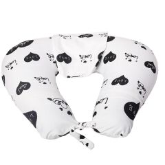 Type C Breastfeeding Pillow | U-Shaped Baby Nursing Pillow | Multifunctional Pillow for Feeding, Sitting & Support | Detachable Printed Pillowcase | Soft Cotton Baby Pillow