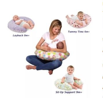 Type C Breastfeeding Pillow | U-Shaped Baby Nursing Pillow | Multifunctional Pillow for Feeding, Sitting & Support | Detachable Printed Pillowcase | Soft Cotton Baby Pillow