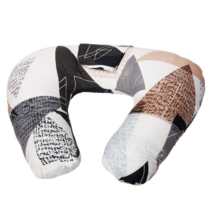 Type C Breastfeeding Pillow | U-Shaped Baby Nursing Pillow | Multifunctional Pillow for Feeding, Sitting & Support | Detachable Printed Pillowcase | Soft Cotton Baby Pillow
