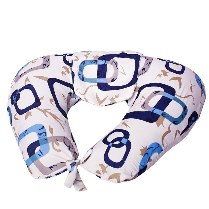 Type C Breastfeeding Pillow | U-Shaped Baby Nursing Pillow | Multifunctional Pillow for Feeding, Sitting & Support | Detachable Printed Pillowcase | Soft Cotton Baby Pillow