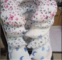 Type C Breastfeeding Pillow | U-Shaped Baby Nursing Pillow | Multifunctional Pillow for Feeding, Sitting & Support | Detachable Printed Pillowcase | Soft Cotton Baby Pillow