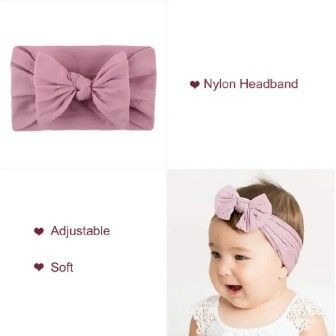 3Pcs Baby Bowknot Headband Set | Soft Elastic Turban Hairbands for Newborns, Girls & Boys | Cute Baby Headwear | Stretchy, Comfortable & Adorable Kids Gift Set