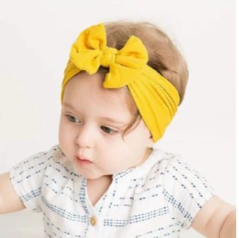 3Pcs Baby Bowknot Headband Set | Soft Elastic Turban Hairbands for Newborns, Girls & Boys | Cute Baby Headwear | Stretchy, Comfortable & Adorable Kids Gift Set