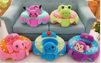 Big size Comfy Baby Support Sit-Me-Up Pillow Fits all | Plush Seat Training Cushion | Soft Infant Sitting Chair with Cute Cartoon Design | Safe & Supportive Baby Floor Seat for 4+ Months