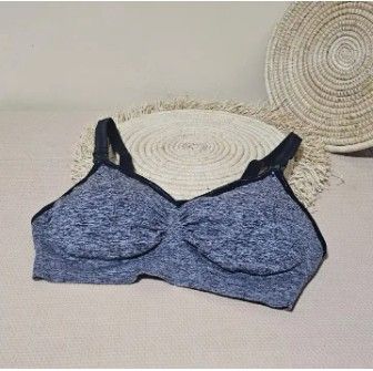 Quality Breastfeeding Nursing Padded Sports Bra | Soft Cotton Maternity Bra | Easy Open & Close Clip for Nursing Moms | Stretchy, Supportive & Comfortable Fit