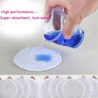 12Pcs Reusable Nursing Breast Pads | Washable Soft Cotton Breastfeeding Pads | Thickened Absorbent Nursing Pads for Moms | Leak-Proof, Comfortable & Eco-Friendly