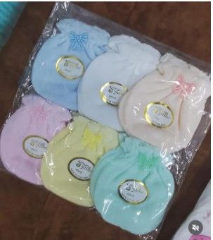 6 or 12 Pairs Baby Super Soft Warm Newborn Mittens | Cotton Anti-Scratch Infant Gloves | Cozy, Breathable & Gentle Hand Protection | Unisex Baby Mittens for Boys & Girls