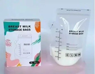 30PCS Breast Milk Freezer Storage Bags | Leak-Proof Pre-Sterilised Baby Milk Bags | 100% BPA-Free, Self-Standing, Freezable & Portable Breastmilk Storage Solution