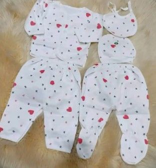 CLEARANCE OFFER 5PCS Newborn Baby Warm Cotton Receiving Set Soft Comfortable Clothing Set for Newborn Boys and Girls Perfect Baby Shower Gift