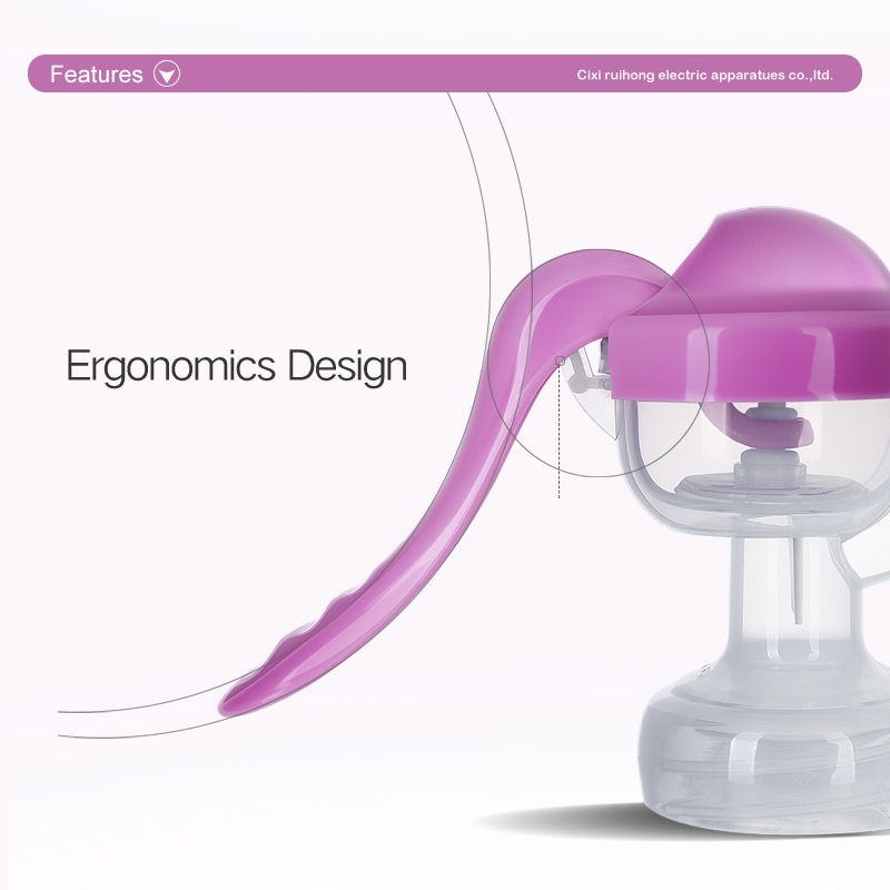 Healthy Manual Breast Pump with Free Baby Bottle Cap – Portable Handheld Breastfeeding Pump, BPA-Free, Silent Milk Expression, Easy to Clean, Comfortable Suction for Nursing Mothers