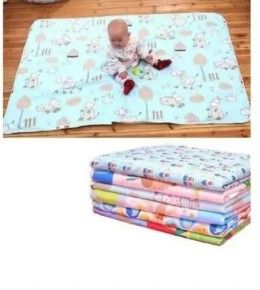 Soft Velvet Baby Mackintosh / Waterproof Changing Mat / Urine Pad – Reusable, Absorbent & Comfortable Protector for Newborns, Toddlers & Infants, Portable & Easy to Clean Baby Mat
