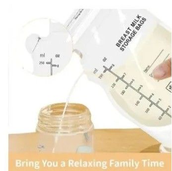 Healthy Manual Breast Pump for Breastfeeding Mothers + Free Baby Bottle Cap & 30pcs Breast Milk Storage Bags | Portable, Hygienic, BPA-Free, Strong Suction, Comfortable Breastfeeding Solution