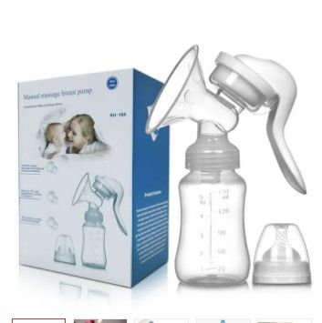 Healthy Manual Breast Pump for Breastfeeding Mothers + Free Baby Bottle Cap & 30pcs Breast Milk Storage Bags | Portable, Hygienic, BPA-Free, Strong Suction, Comfortable Breastfeeding Solution