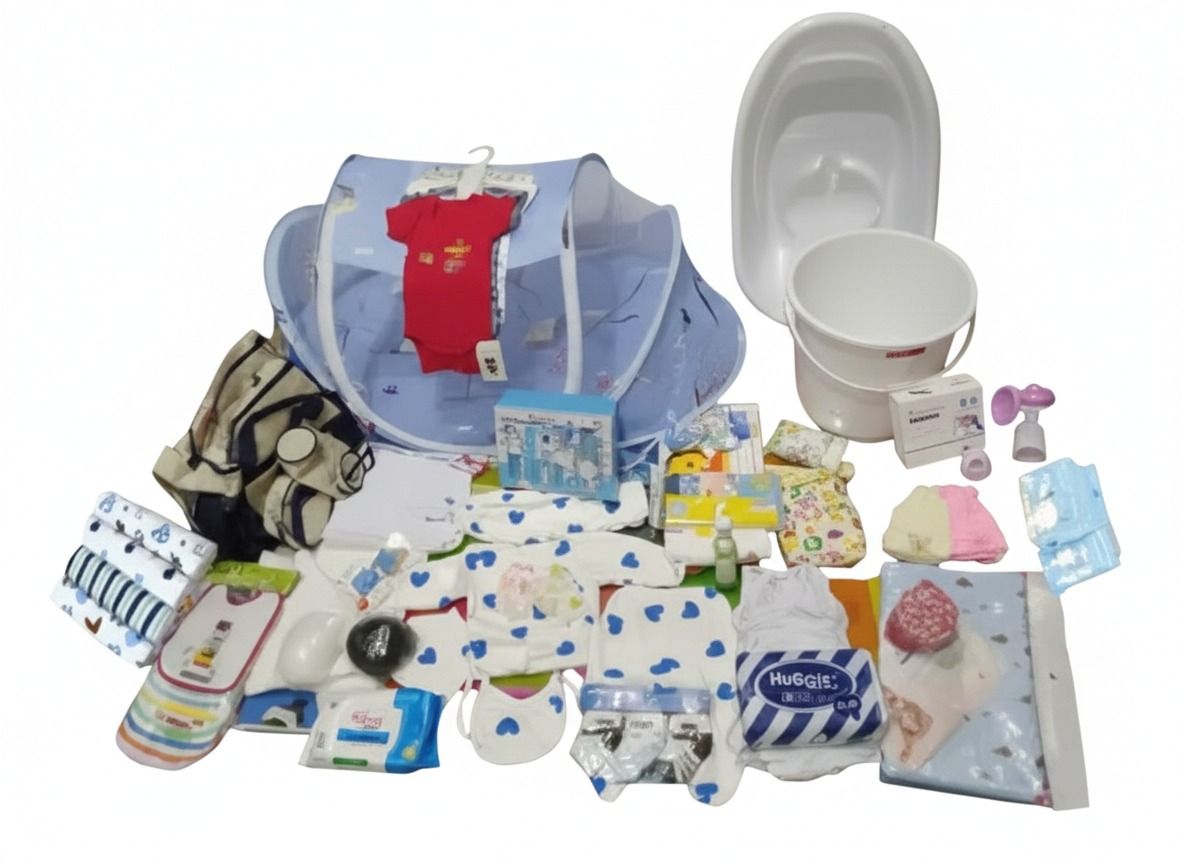 Comprehensive 34-Item (88 PCS) Newborn Baby Starter Set – Boy, Girl & Unisex | Complete Baby & Mum Care Package | Stylish, Practical Essentials | Best Value for Money, Special Offer, Perfect Gift