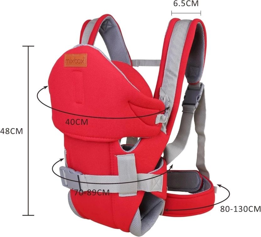 Ergonomic Hip Seat Baby Carrier with Hood – Breathable 3D Mesh, Back Support, Newborn to 20kg, 5-in-1 Carry Positions