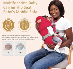 Ergonomic Baby Carrier Newborn to Toddler | Hands-Free Front Carry | Breathable Adjustable Infant Carrier | Comfortable Hip Support | Goldcare Baby Carrier + Free Baby Socks