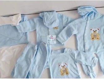 8PCS Newborn Baby Cotton Receiving Set – Soft & Comfortable Clothing Pack for Baby Boys & Girls | Perfect Daily Wear & Baby Shower Gift