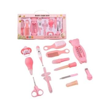 13 in 1 Baby Care Grooming Kit (Big) – Complete Nursery Baby Care Kit with Nail Clippers, Hair Brush, Comb, Thermometer, Scissors & Health Tools, Safe Grooming Set for Newborns & Toddlers