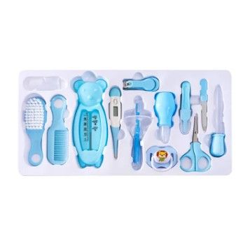 13 in 1 Baby Care Grooming Kit (Big) – Complete Nursery Baby Care Kit with Nail Clippers, Hair Brush, Comb, Thermometer, Scissors & Health Tools, Safe Grooming Set for Newborns & Toddlers